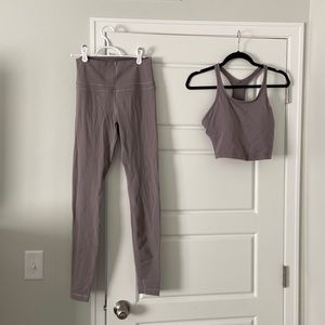 CRZ YOGA Leggings and Crop Top Set